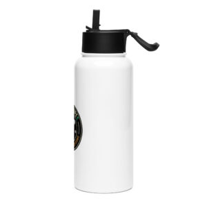 Stainless steel water bottle with a straw lid - Image 3